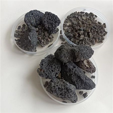 营养基质 过滤净化水 多肉植滤料 黑色火山石 原矿石颗粒 火山岩
